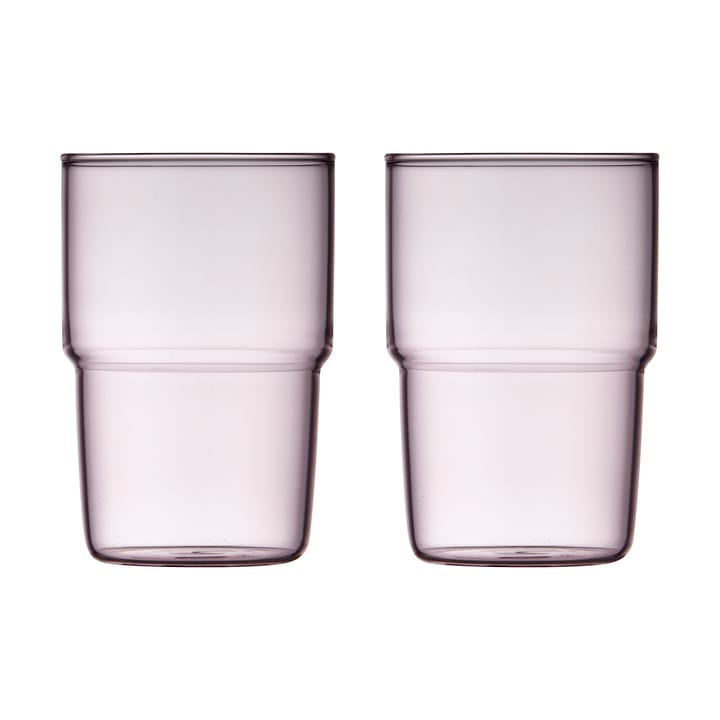 Torino Glas 40 cl 2er Pack - Pink - Lyngby Glas