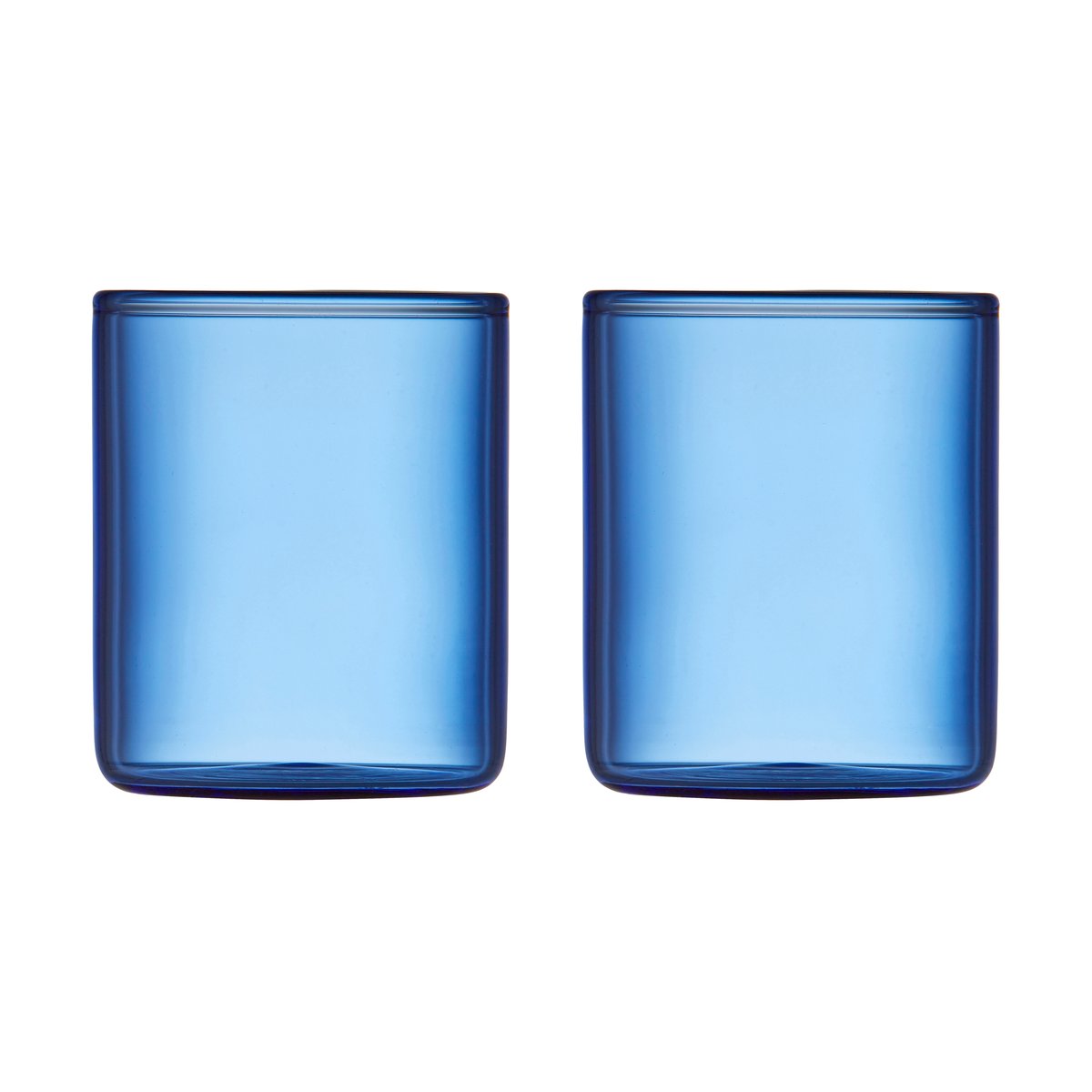 Lyngby Glas Torino Shotglas 6 cl 2er Pack Blue