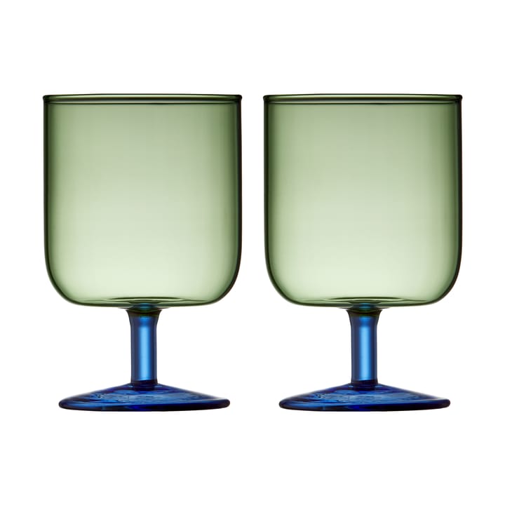 Torino Weinglas 30 cl 2er Pack - Green-blue - Lyngby Glas