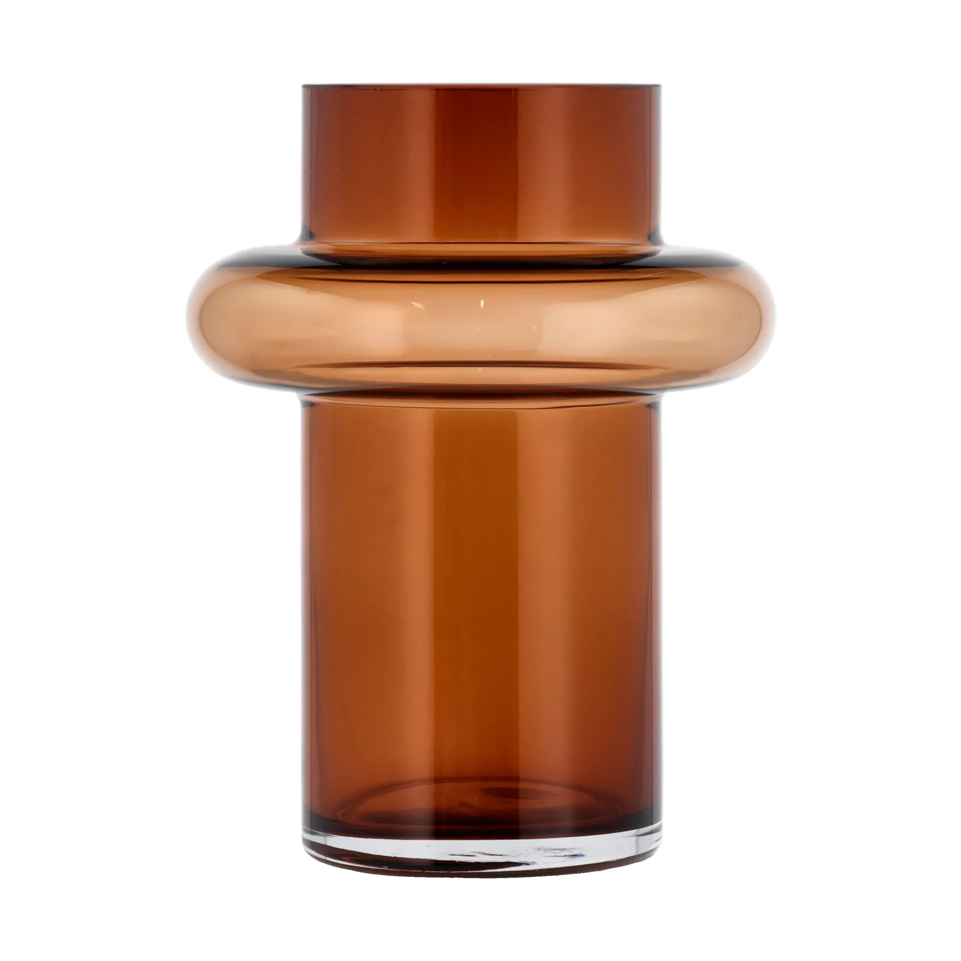 Tube Vase Glas 20cm, Amber Lyngby Glas