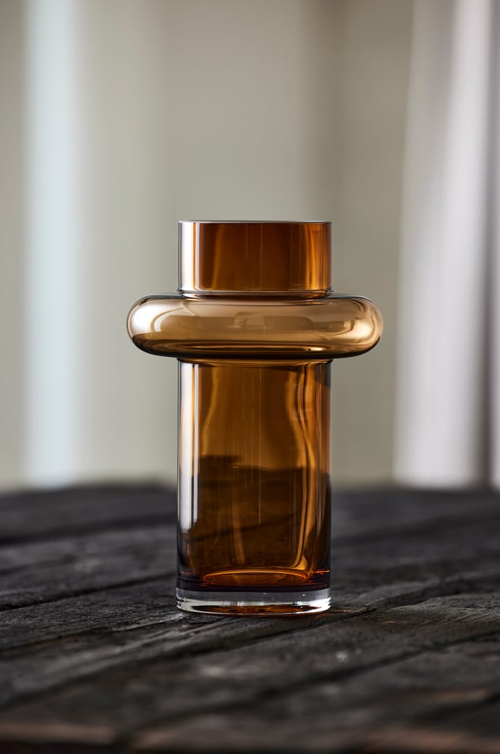Tube Vase Glas 25cm, Amber Lyngby Glas
