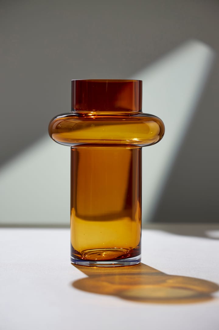 Tube Vase Glas 30cm, Amber Lyngby Glas