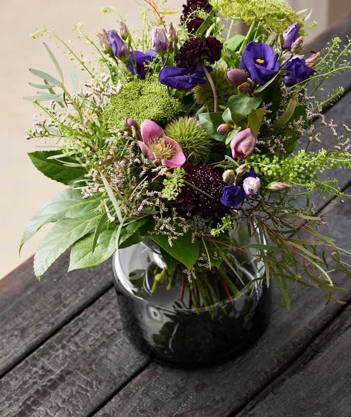 Tubular Vase Glas 20cm, Smoke Lyngby Glas