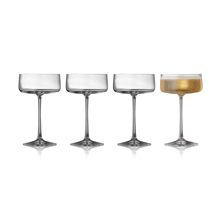 Zero Champagnerglas coupe 26 cl 4er Pack - Kristall - Lyngby Glas