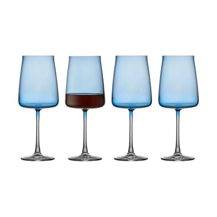 Zero Rotweinglas 54 cl 4er Pack, Blue Lyngby Glas