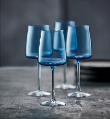 Zero Weißweinglas 43 cl 4er Pack - Blue - Lyngby Glas