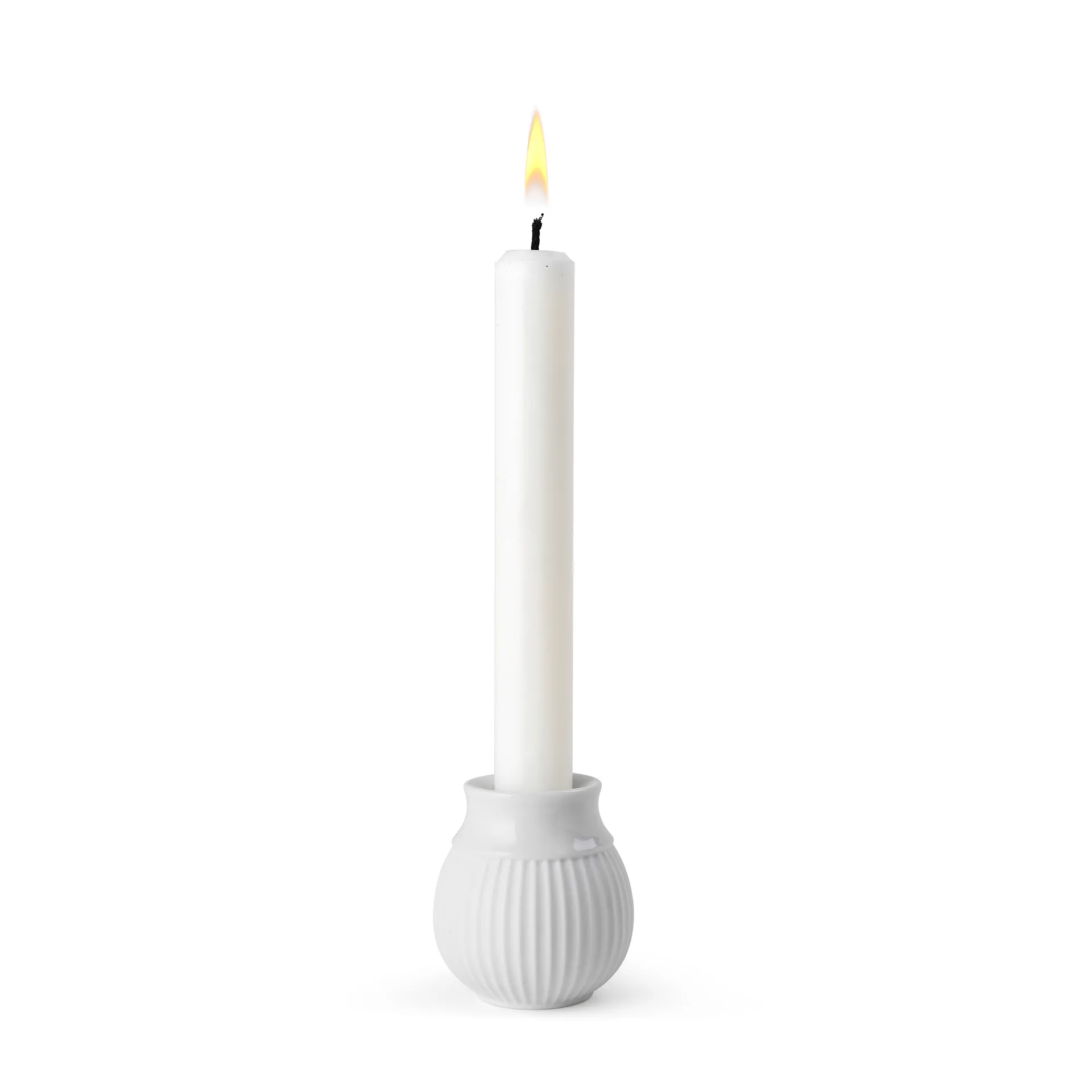 Curve Kerzenhalter 7cm, Weiß Lyngby Porcelæn