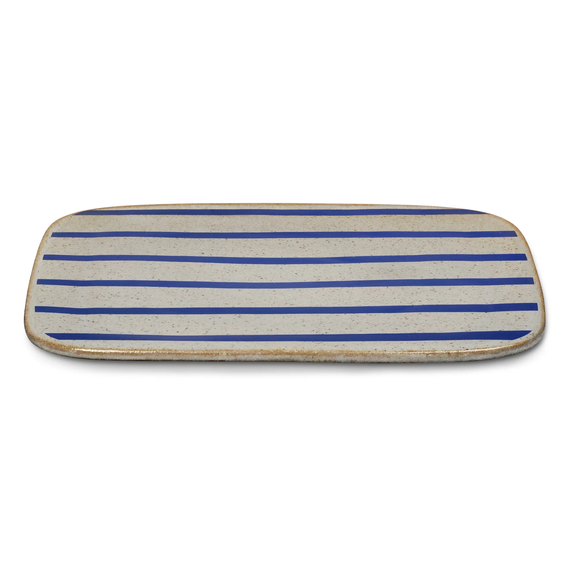 DAN-ILD Streifen Servierteller 27 x 27cm, Blau Lyngby Porcelæn