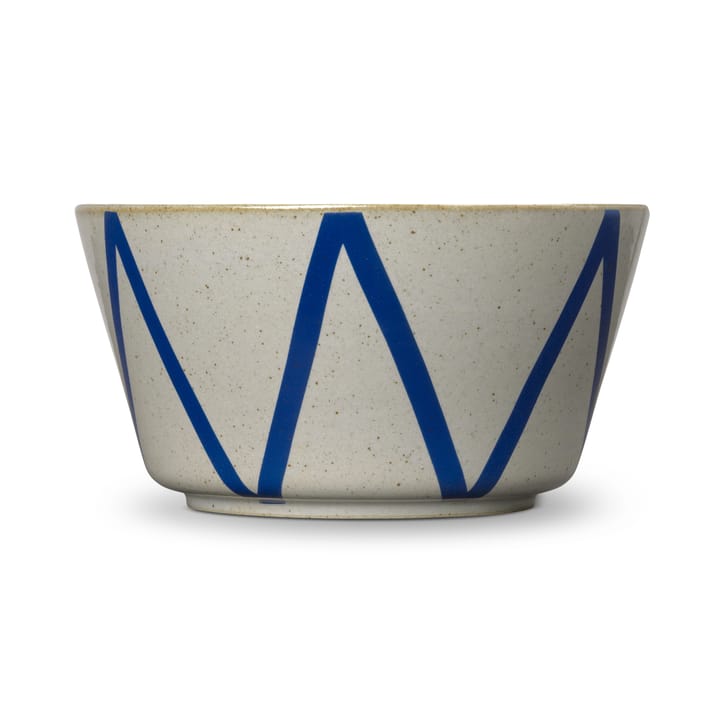 DAN-ILD Zickzack Schale Ø21cm, Blau Lyngby Porcelæn
