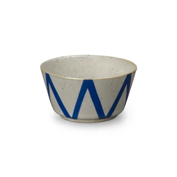 DAN-ILD Zickzack Schale Ø9cm - Blau - Lyngby Porcelæn