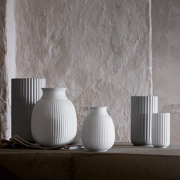 Lyngby Curve Vase 12cm - Weiß - Lyngby Porcelæn
