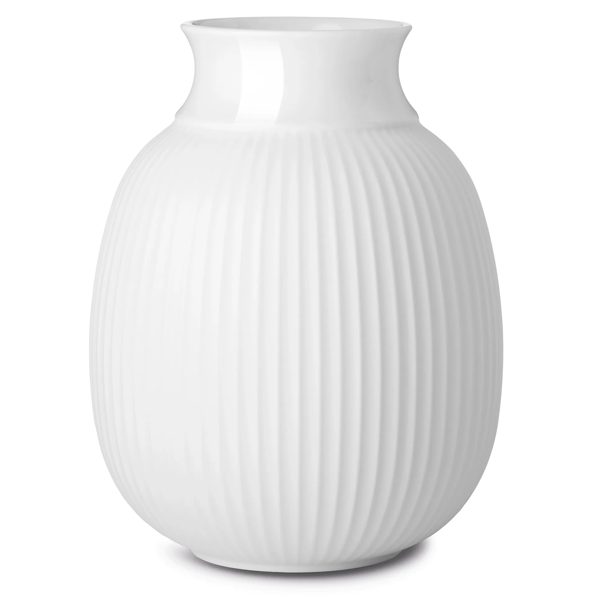 Lyngby Curve Vase 17,5cm, Weiß Lyngby Porcelæn