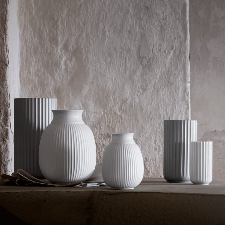 Lyngby Curve Vase 17,5cm, Weiß Lyngby Porcelæn