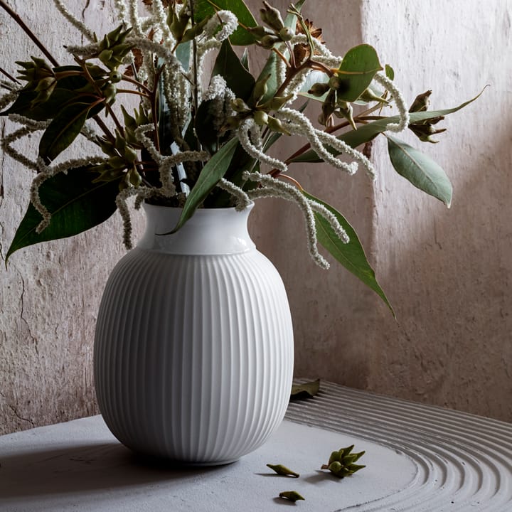 Lyngby Curve Vase 17,5cm - Weiß - Lyngby Porcelæn