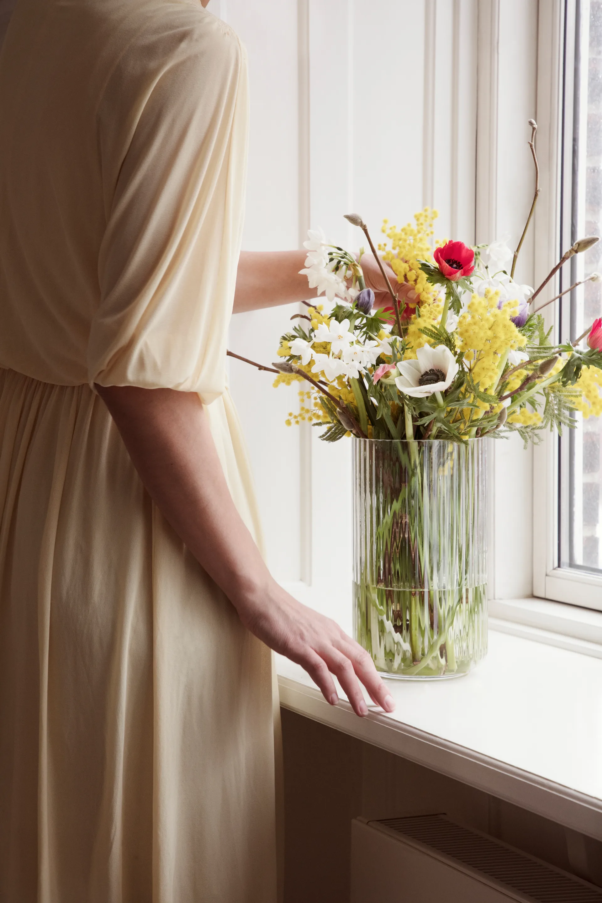 Lyngby Glas-Vase klar, 25cm Lyngby Porcelæn