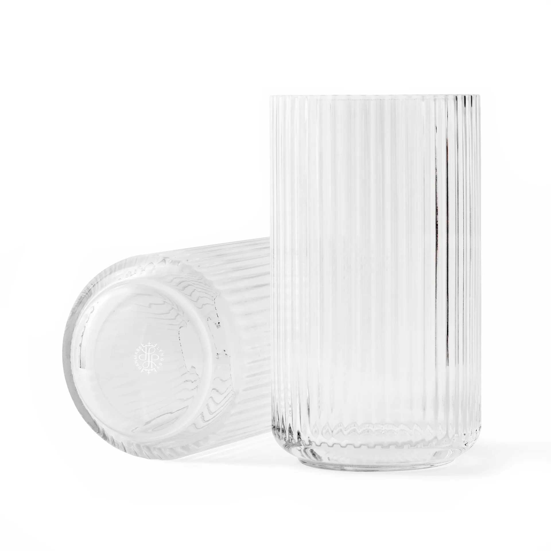 Lyngby Glas-Vase klar, 25cm Lyngby Porcelæn