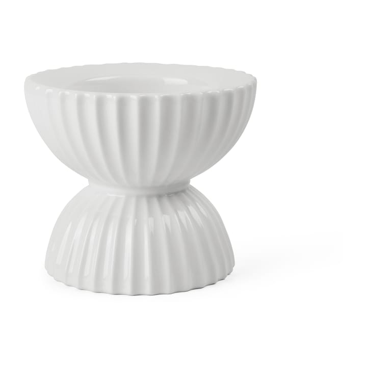 Lyngby Tura Blockkerzenhalter Ø11,5cm - Weiß - Lyngby Porcelæn