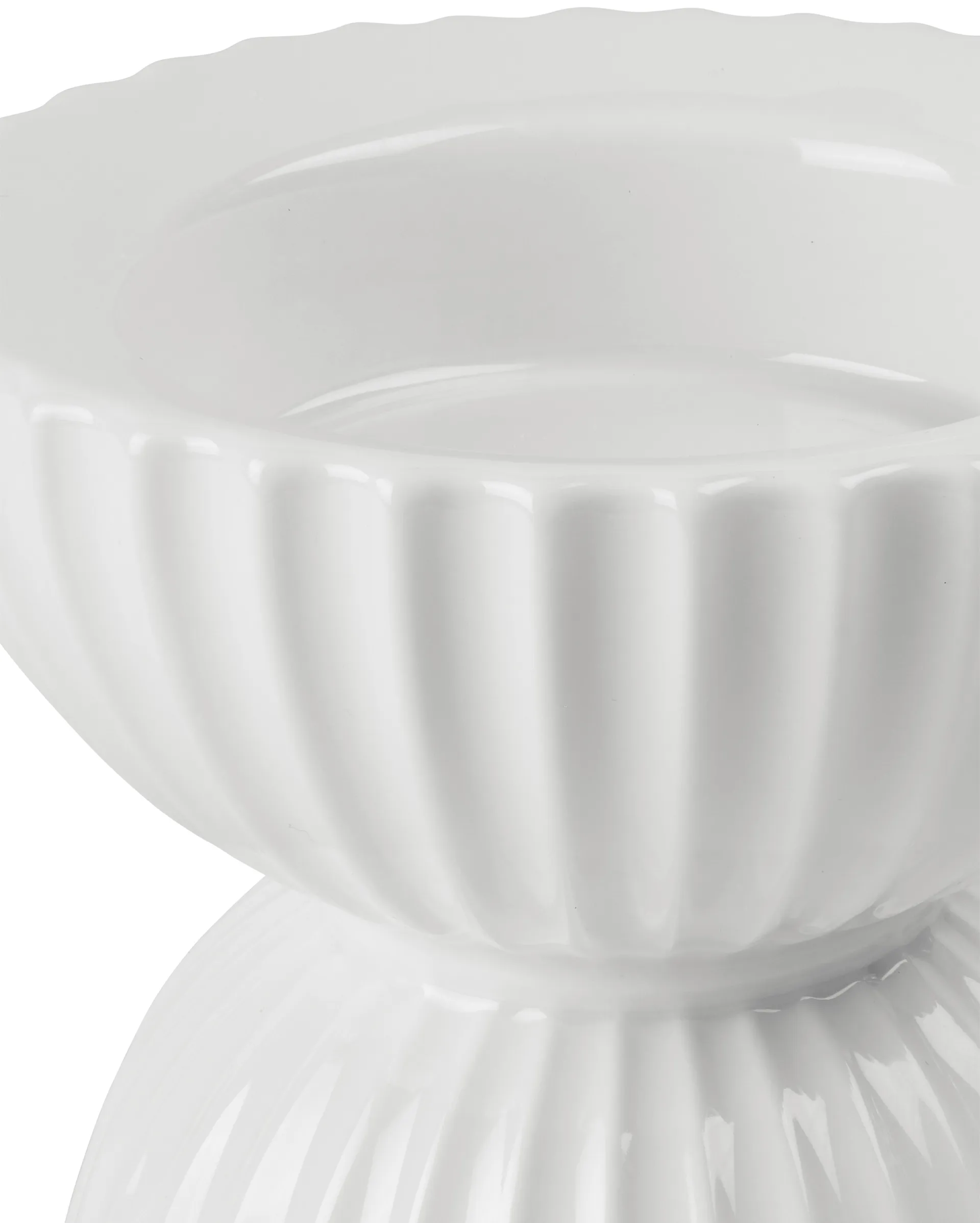 Lyngby Tura Blockkerzenhalter Ø11,5cm, Weiß Lyngby Porcelæn