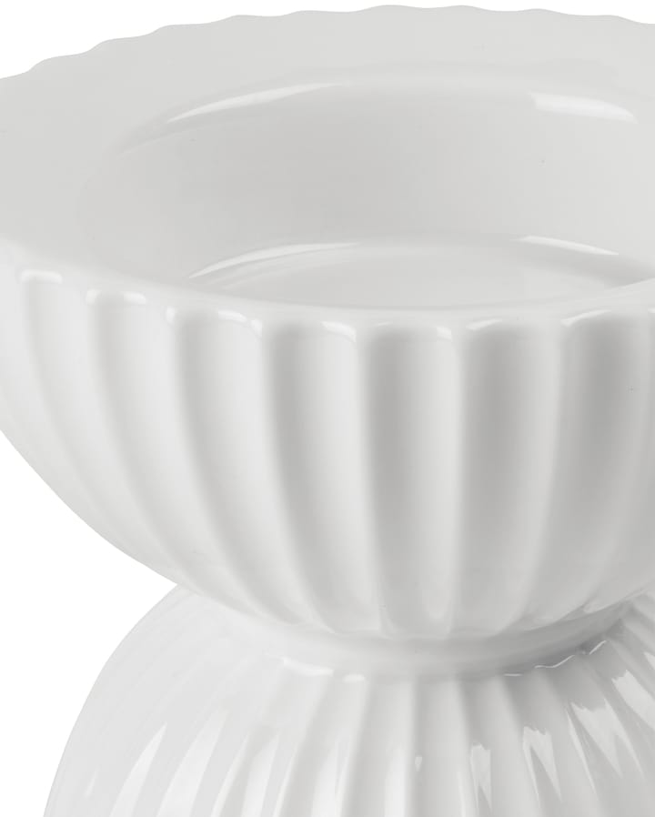 Lyngby Tura Blockkerzenhalter Ø11,5cm - Weiß - Lyngby Porcelæn