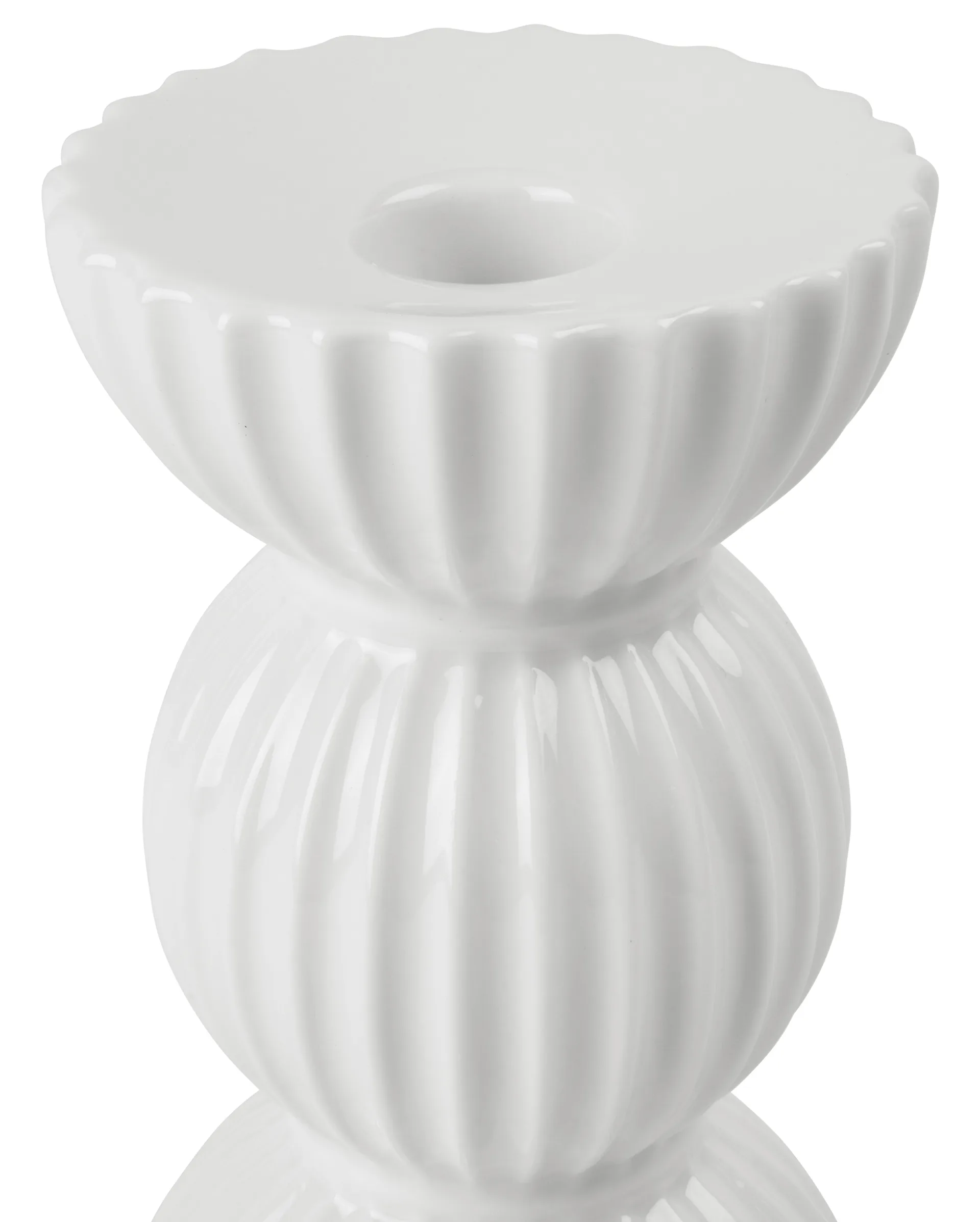 Lyngby Tura Kerzenhalter 14cm, Weiß Lyngby Porcelæn