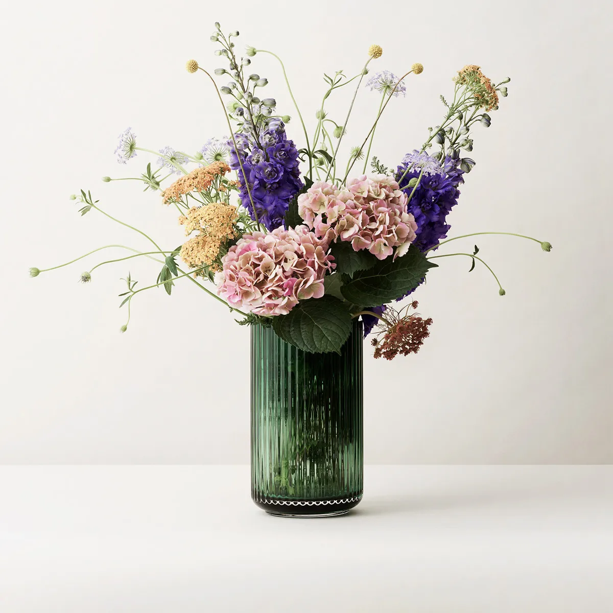 Lyngby Vase Glas Copenhagen green, 38cm Lyngby Porcelæn