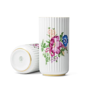 Lyngby Vase mit Blumendekor - 20cm - Lyngby Porcelæn
