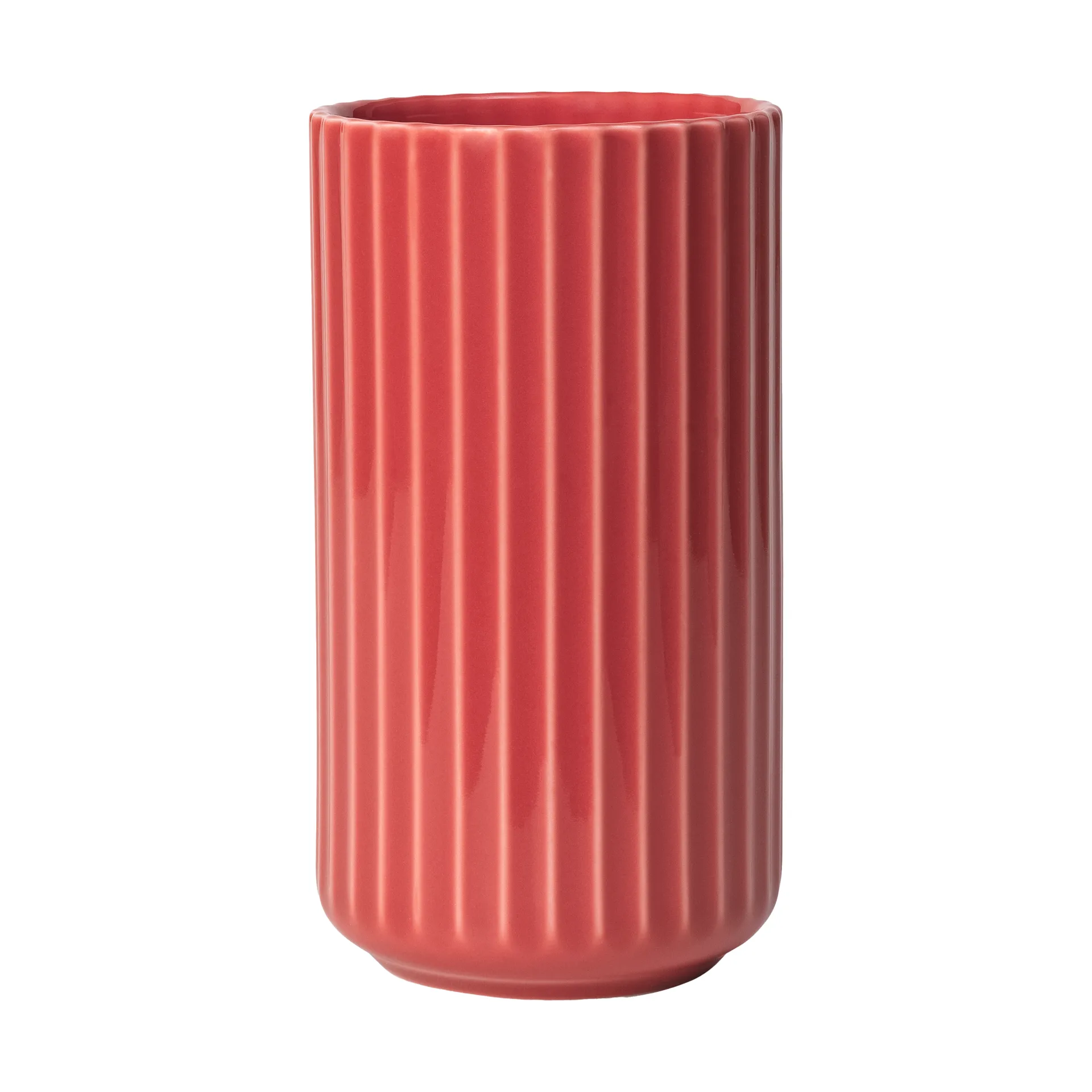 Lyngby Vase, Rot, 15,5 cm Lyngby Porcelæn