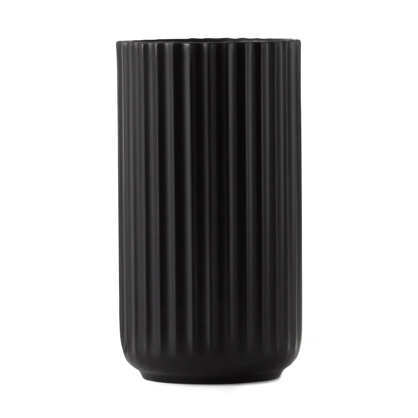 Lyngby Vase schwarz matt