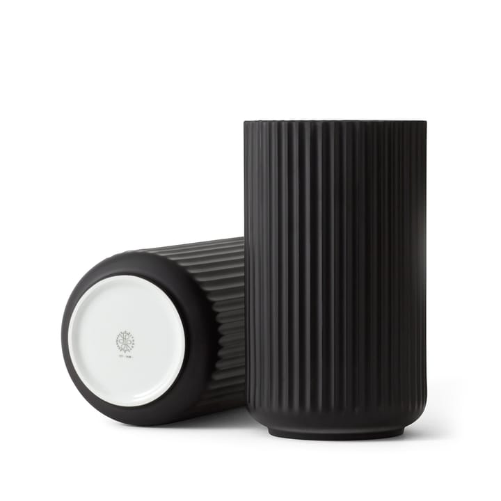 Lyngby Vase schwarz matt, 20cm Lyngby Porcelæn