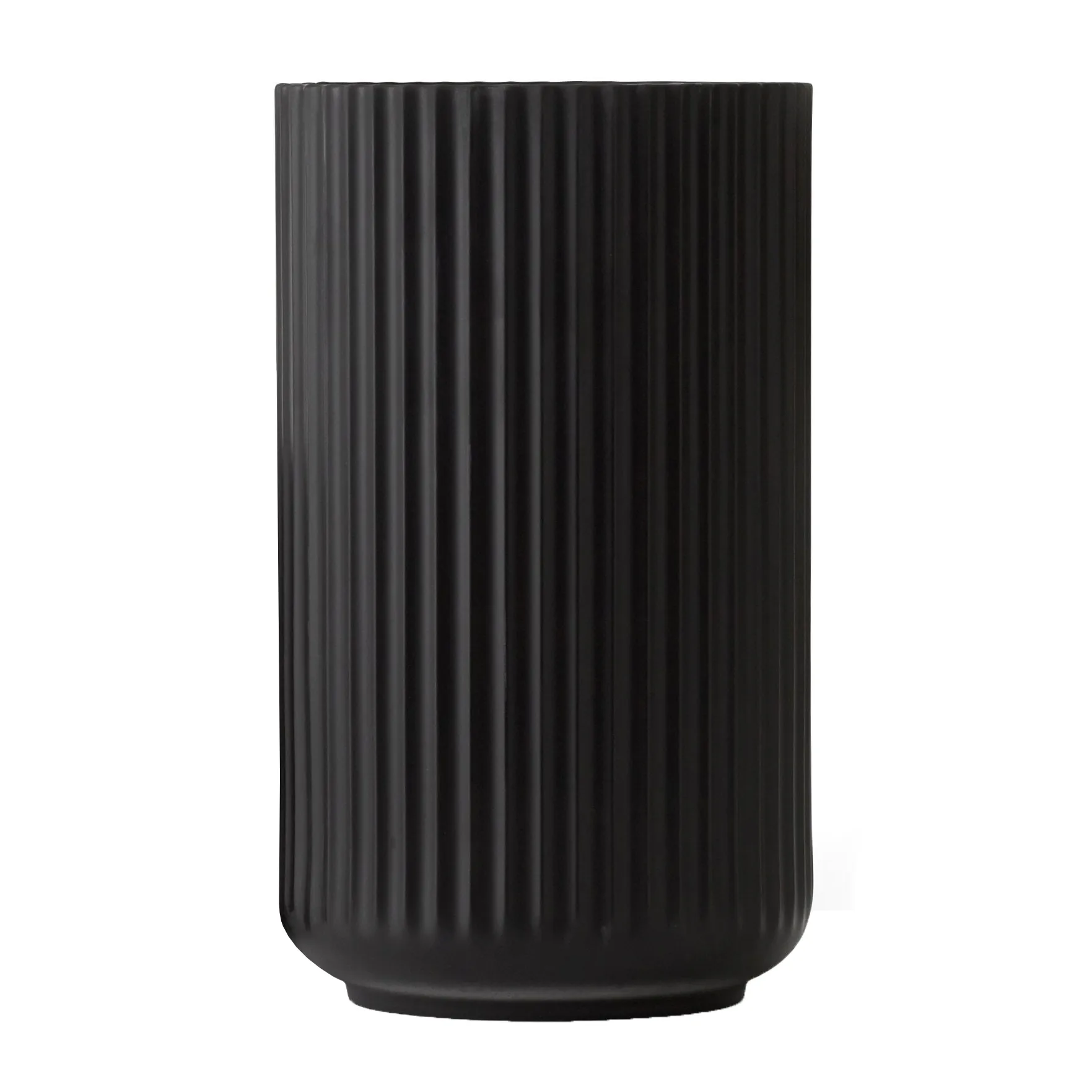 Lyngby Vase schwarz matt, 25cm Lyngby Porcelæn