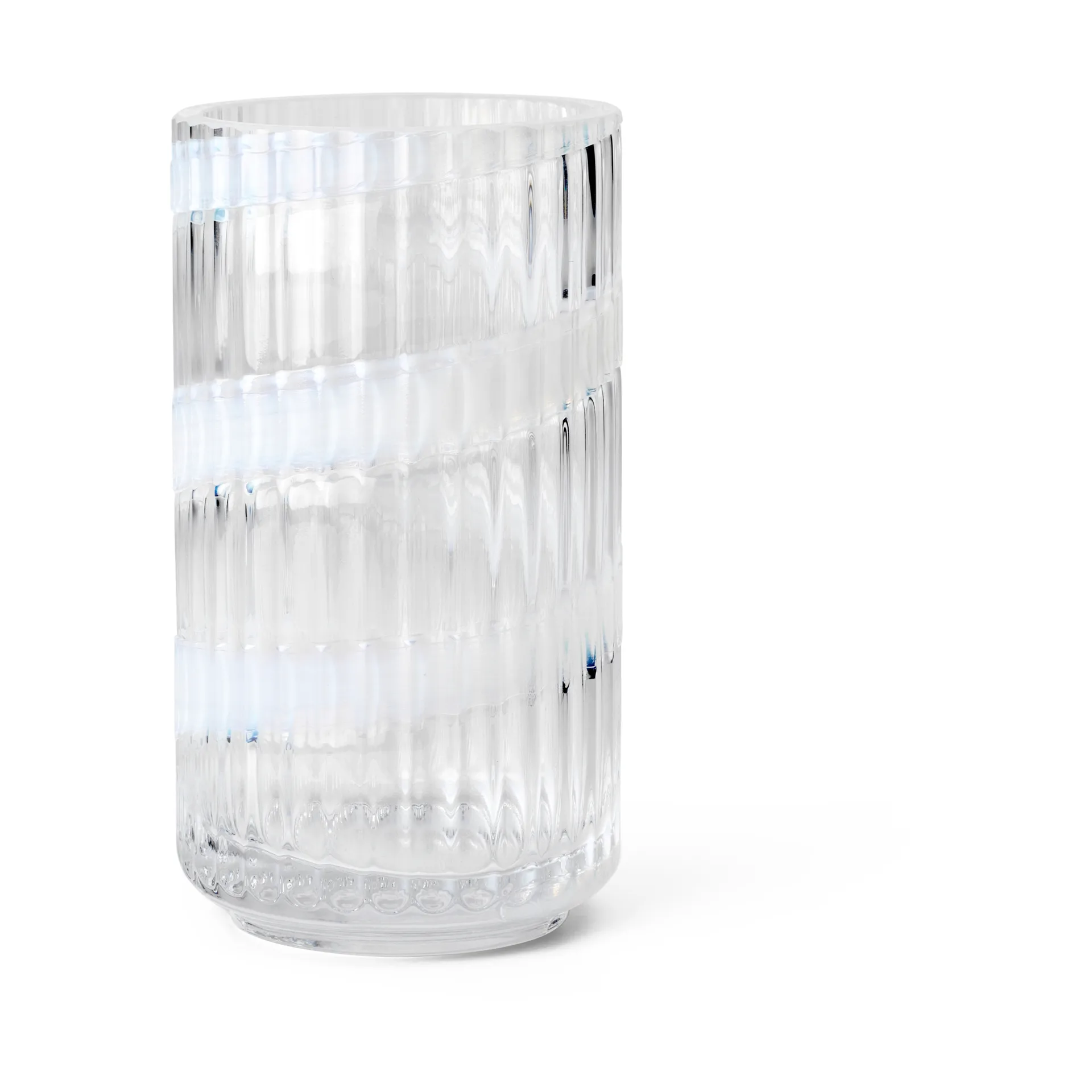 Lyngby Vase, White swirl, 15,5 cm Lyngby Porcelæn