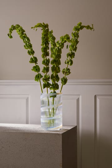 Lyngby Vase - White swirl, 20,5 cm - Lyngby Porcelæn