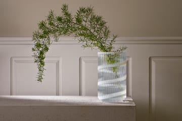 Lyngby Vase - White swirl, 20,5 cm - Lyngby Porcelæn
