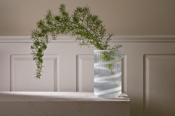Lyngby Vase, White swirl, 20,5 cm Lyngby Porcelæn