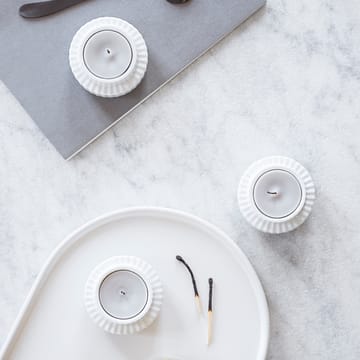 Lyngby Windlicht Ø 6,5cm 2er Pack - Weiß - Lyngby Porcelæn