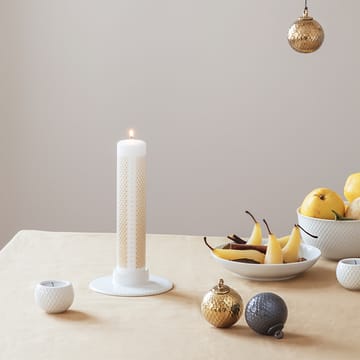 Rhombe Adventskerze Ø5cm - Weiß - Lyngby Porcelæn