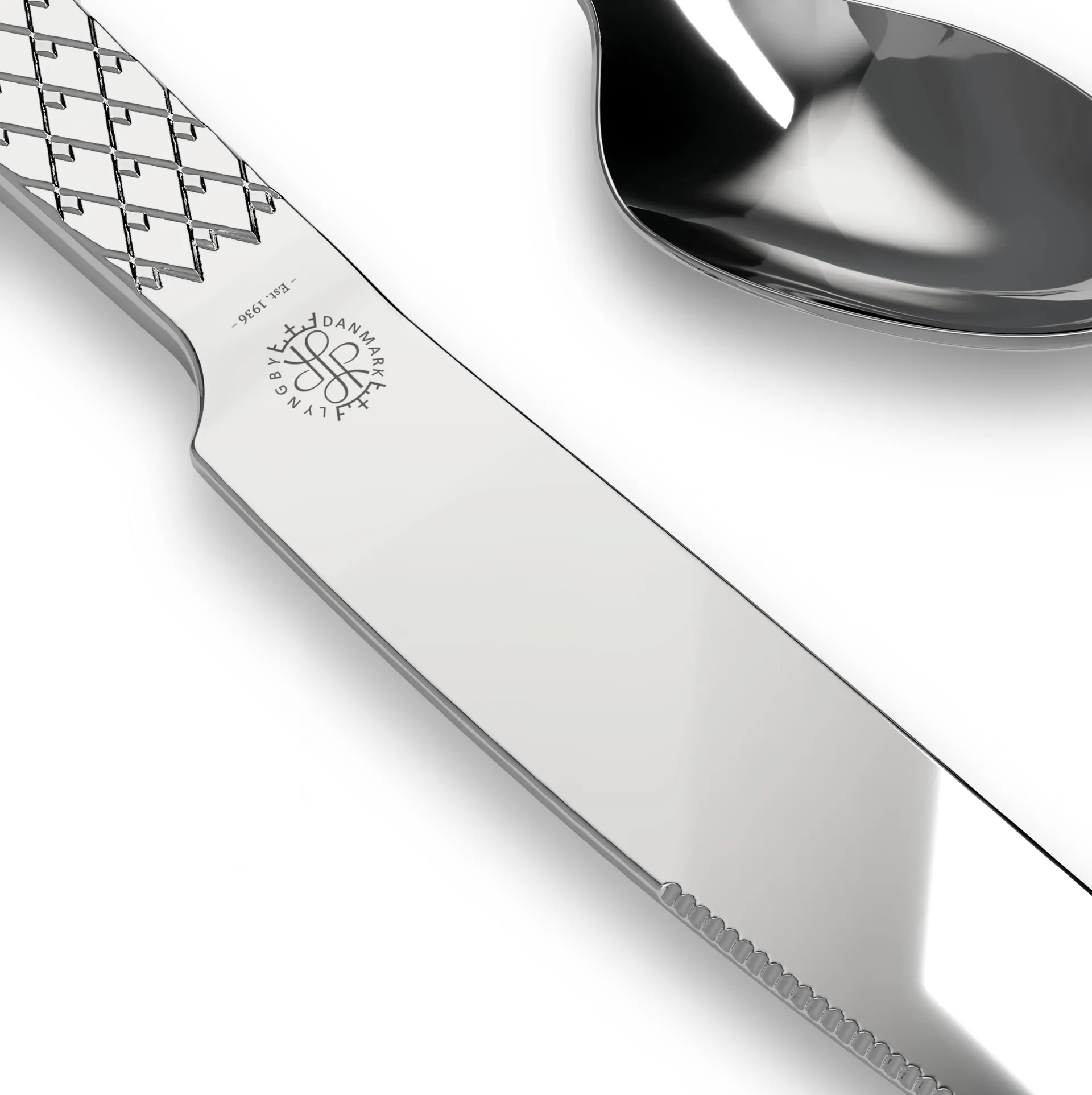 Rhombe Besteckset, 16 Teile Lyngby Porcelæn