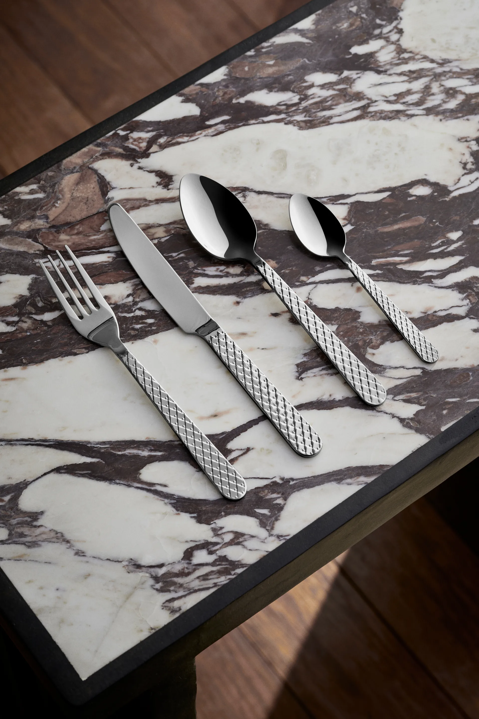 Rhombe Besteckset, 16 Teile Lyngby Porcelæn