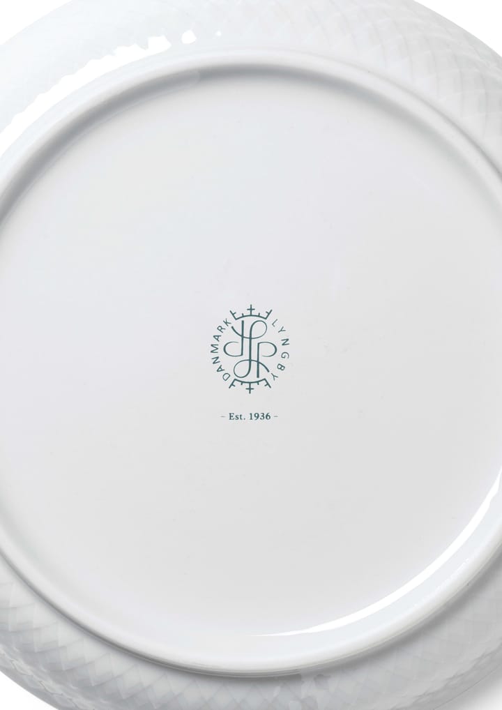 Rhombe Dessertteller Ø16cm - Weiß - Lyngby Porcelæn