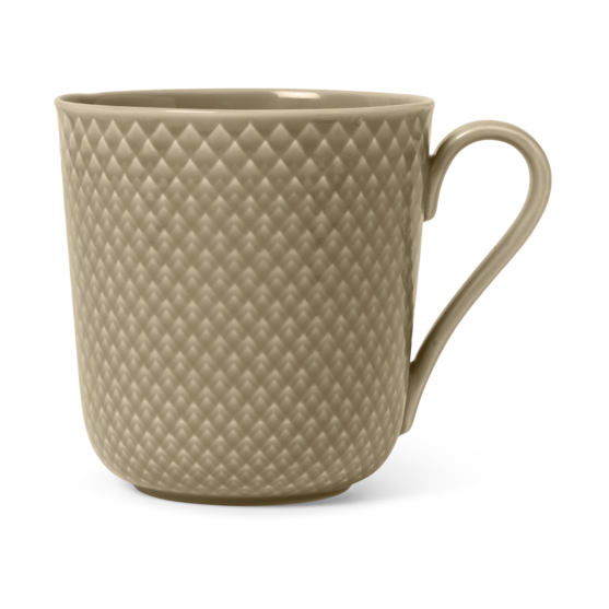Lyngby Porcelæn Rhombe Earth Tasse 39 cl Clay