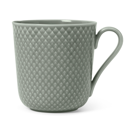 Lyngby Porcelæn Rhombe Earth Tasse 39 cl Moos