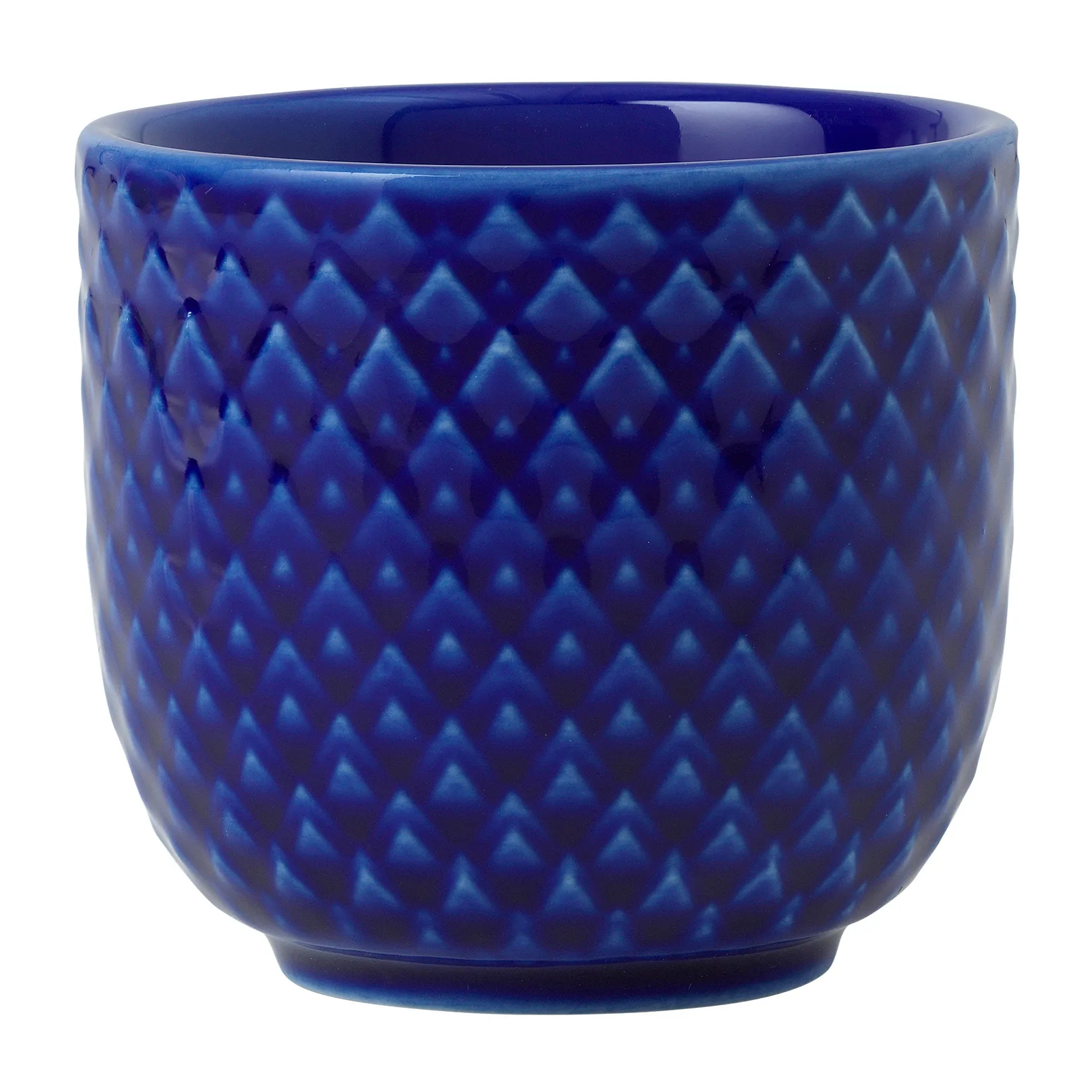 Rhombe Eierbecher Ø5cm, Dunkelblau Lyngby Porcelæn