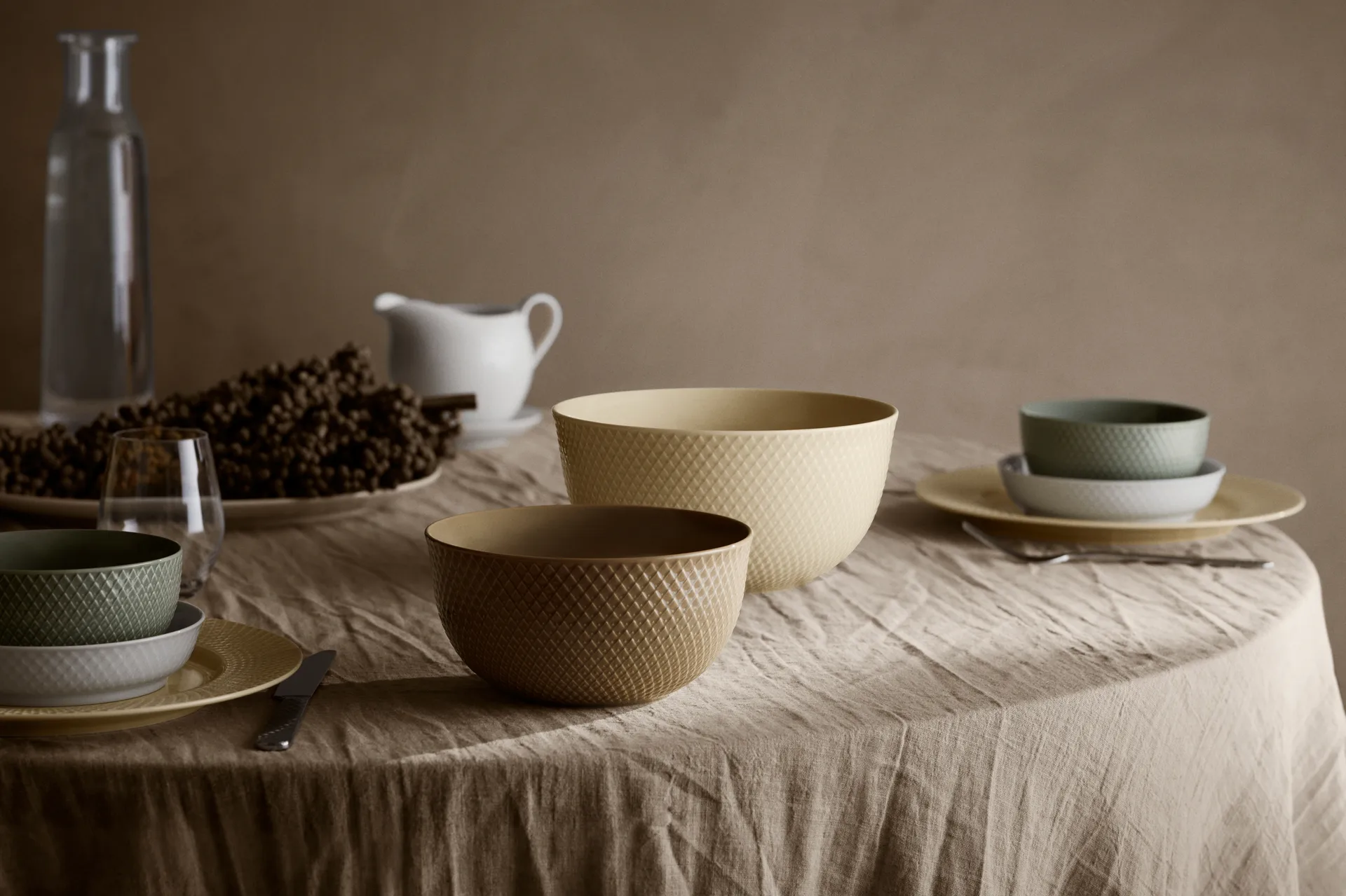 Rhombe Servierschale Ø17,5cm, Clay Lyngby Porcelæn