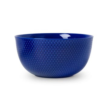 Rhombe Servierschale Ø22cm - Dunkelblau - Lyngby Porcelæn
