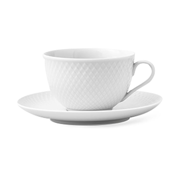 Rhombe Teetasse  24 cl - weiß - Lyngby Porcelæn