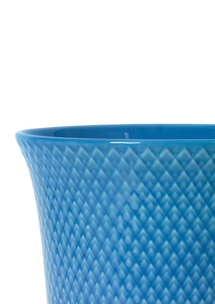 Rhombe Vase 20cm - Blau - Lyngby Porcelæn