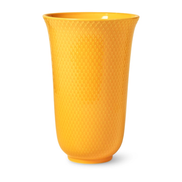 Rhombe Vase 20cm - Gelb - Lyngby Porcelæn