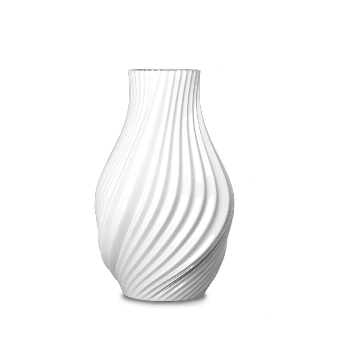 Lyngby Porcelæn Twist Vase 18 cm Weiß Lyngby Porcelæn Twist Vase 18 cm Weiß