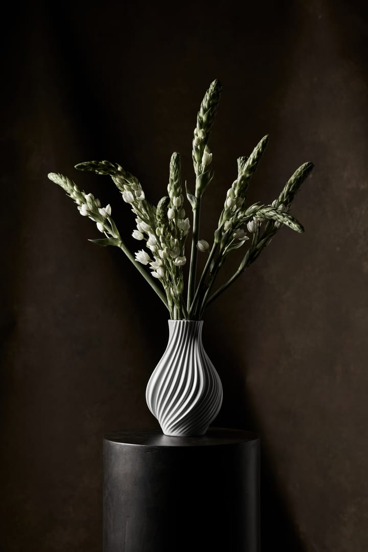 Twist Vase 18 cm, Weiß Lyngby Porcelæn