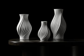 Twist Vase 18 cm - Weiß - Lyngby Porcelæn